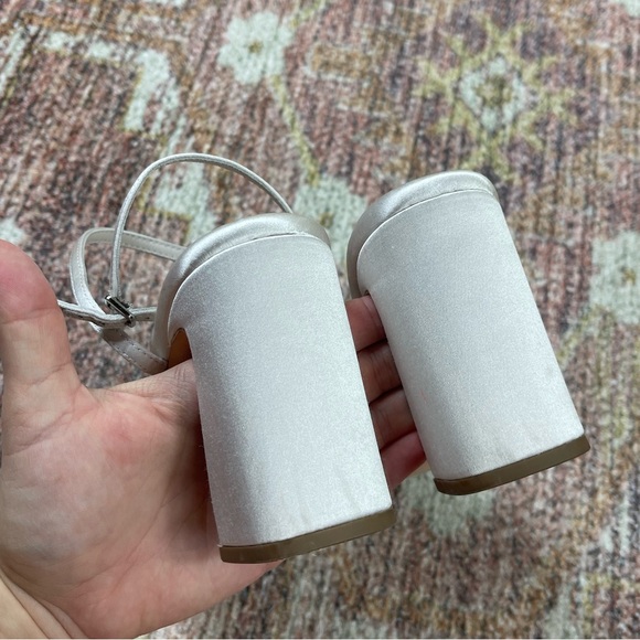 Loeffler Randall Malia Satin Curved-Heel Sandals Size 9.5 - Picture 7 of 10